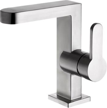 Primy Square håndvaskarmatur, Rustfrit stål